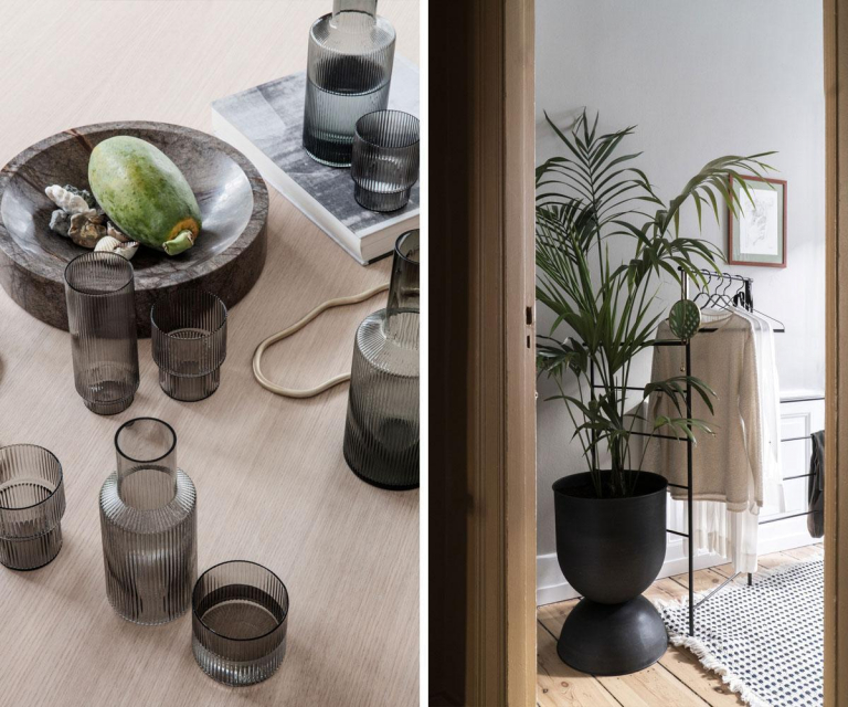 Ferm Living Ripple glazen set van 4 klein Clear