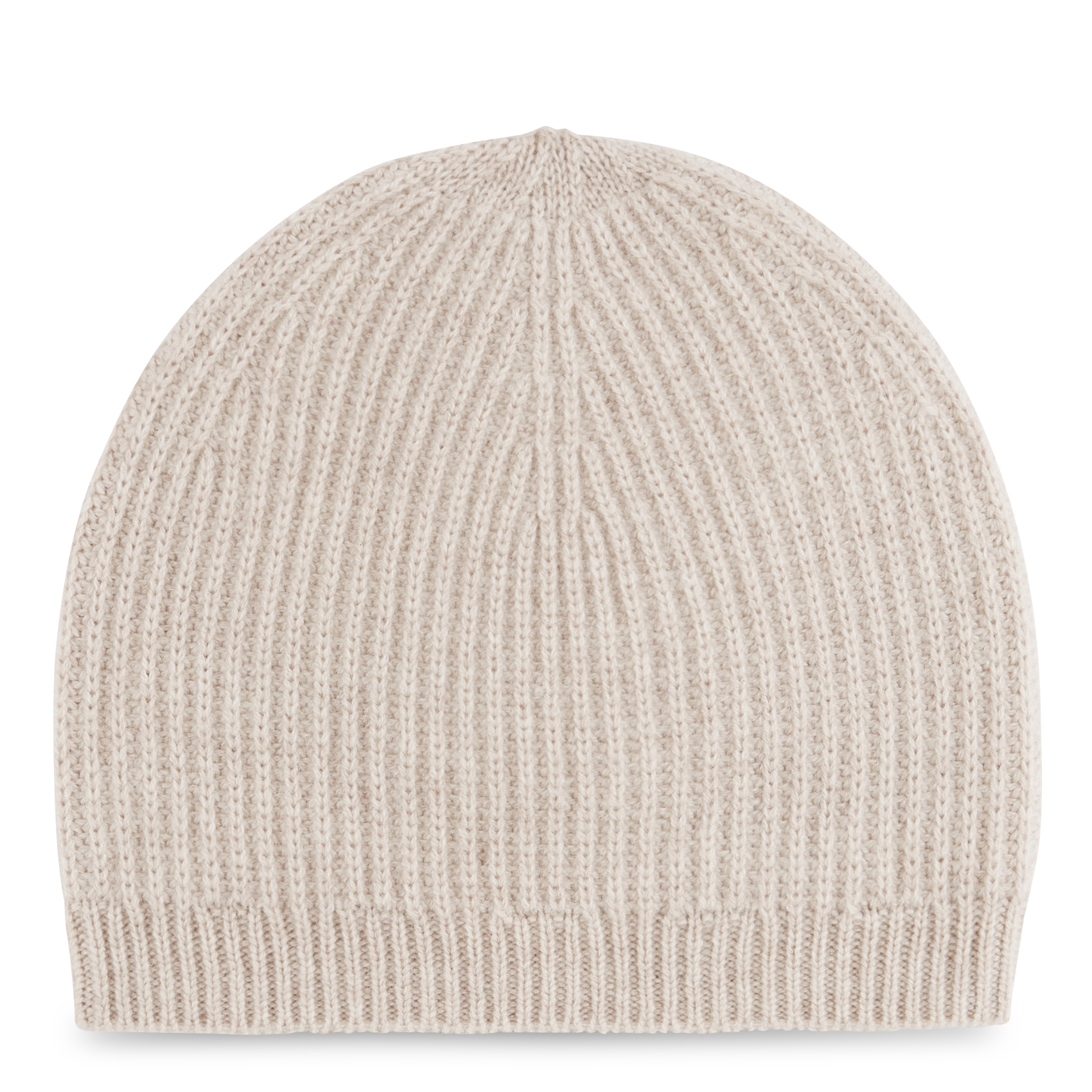 BILLYX - Bonnet côtelé en cachemire| Beige