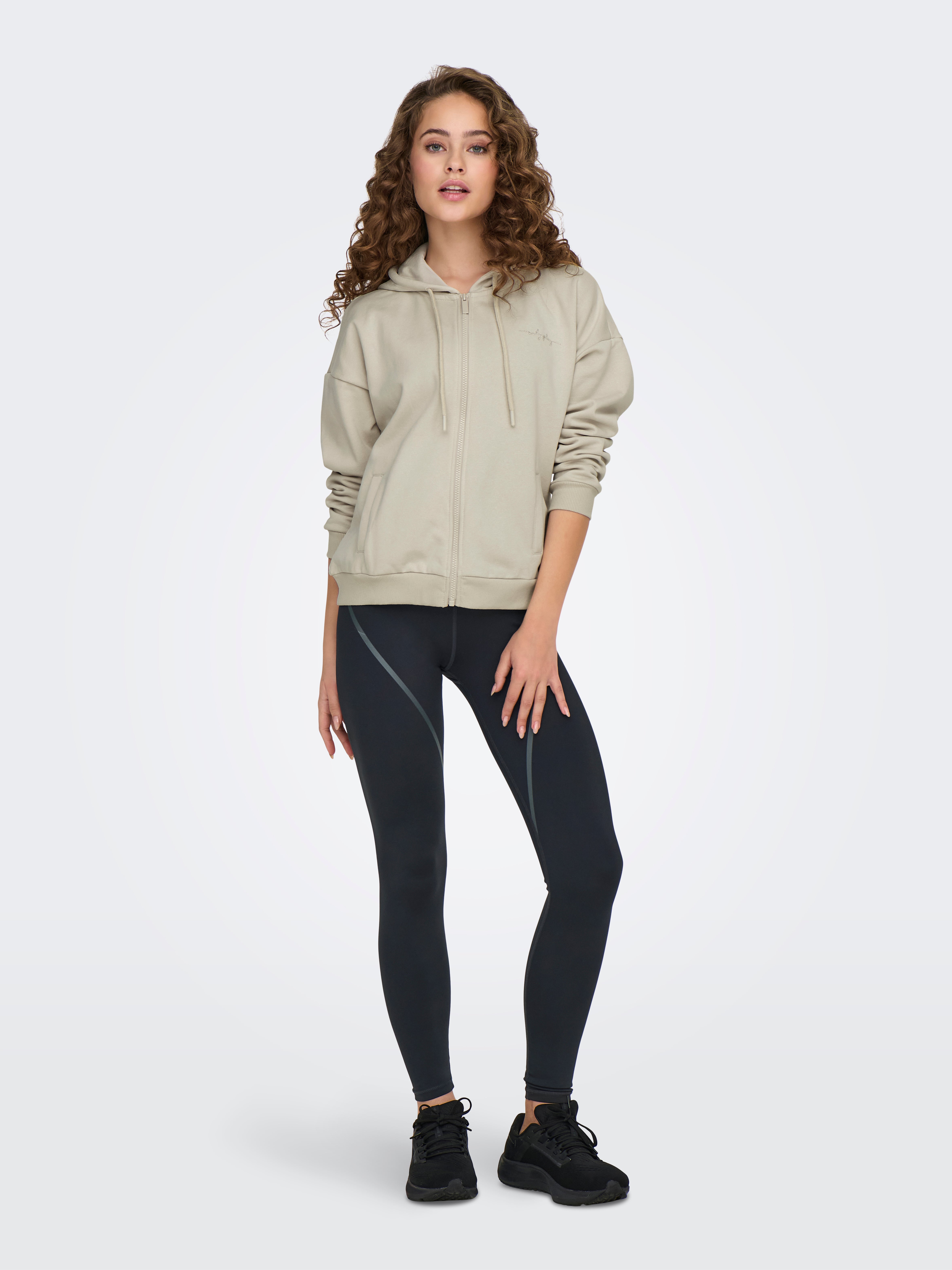 ONPJAM-2-CONTRAST Hohe Taille Enger Schnitt Sportleggings Blue Graphite