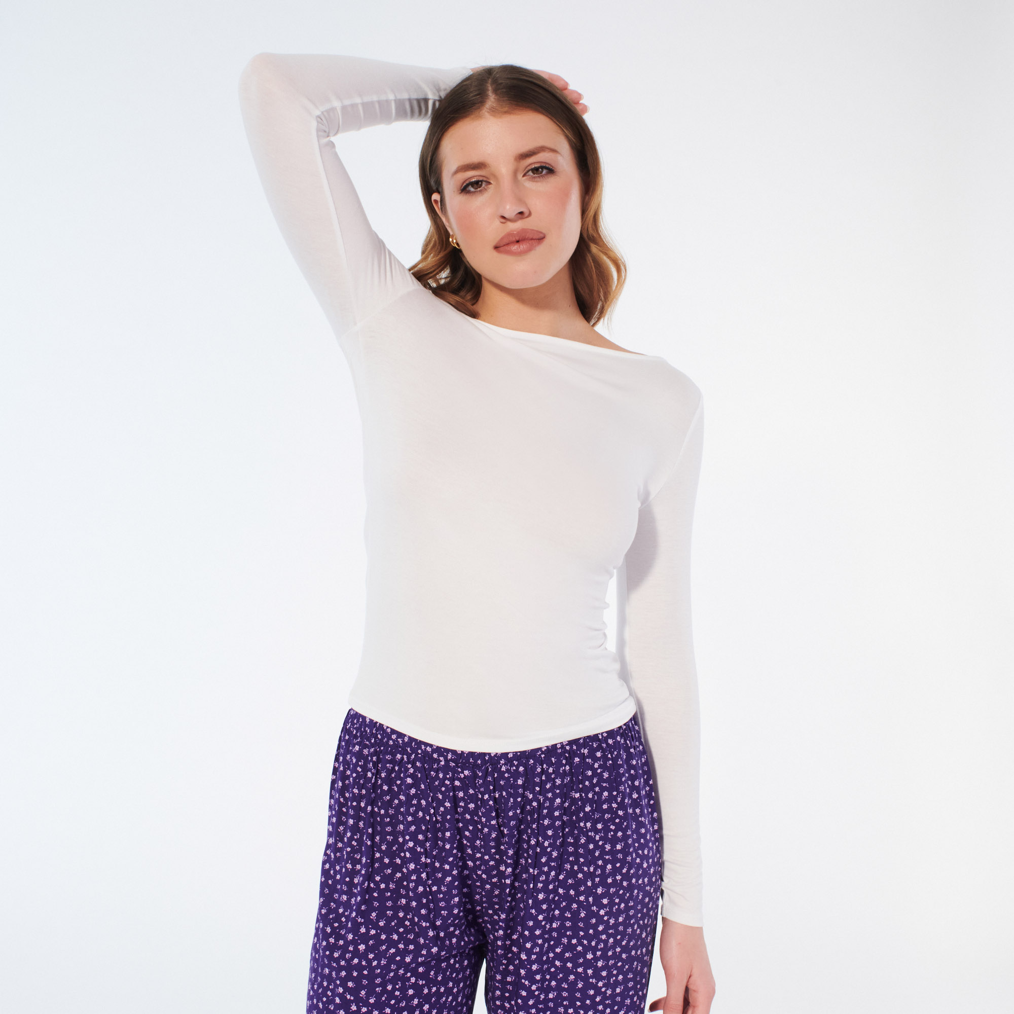Top de pyjama à manches longues