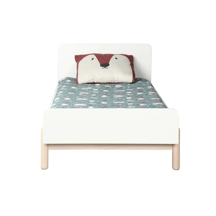 Pack Lit Avec Matelas Gabby Blanc 90x190 Cm Ensemble literie