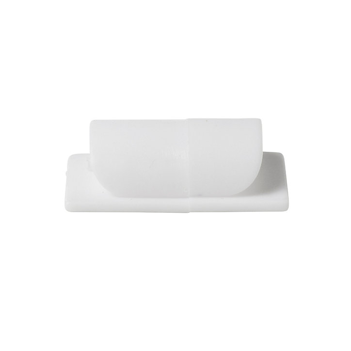 4 embases de rangement de câble Diall 5 mm blanc