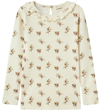 Lil' Atelier Bluse - Rib - NmfGavo - Turteltaube/Olive