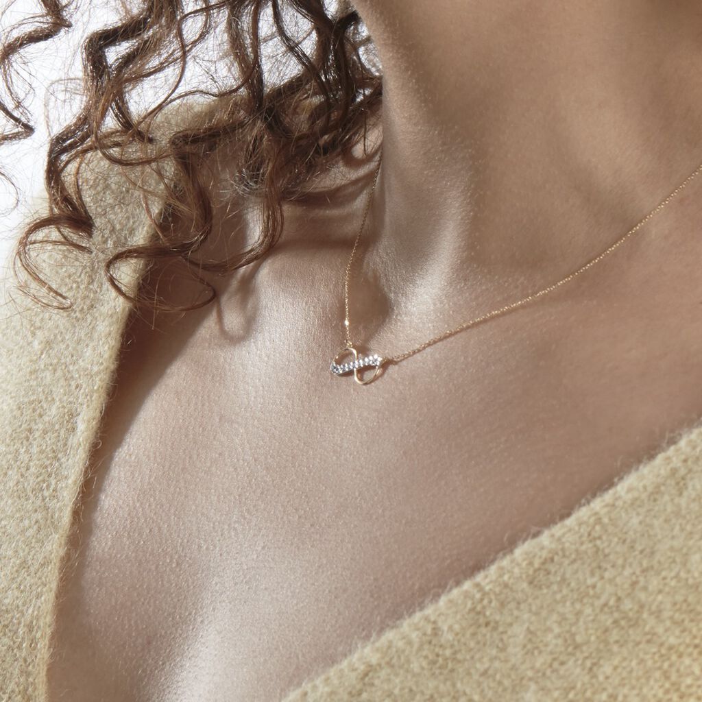 Collier Maryeme Infini Diamante Or Jaune