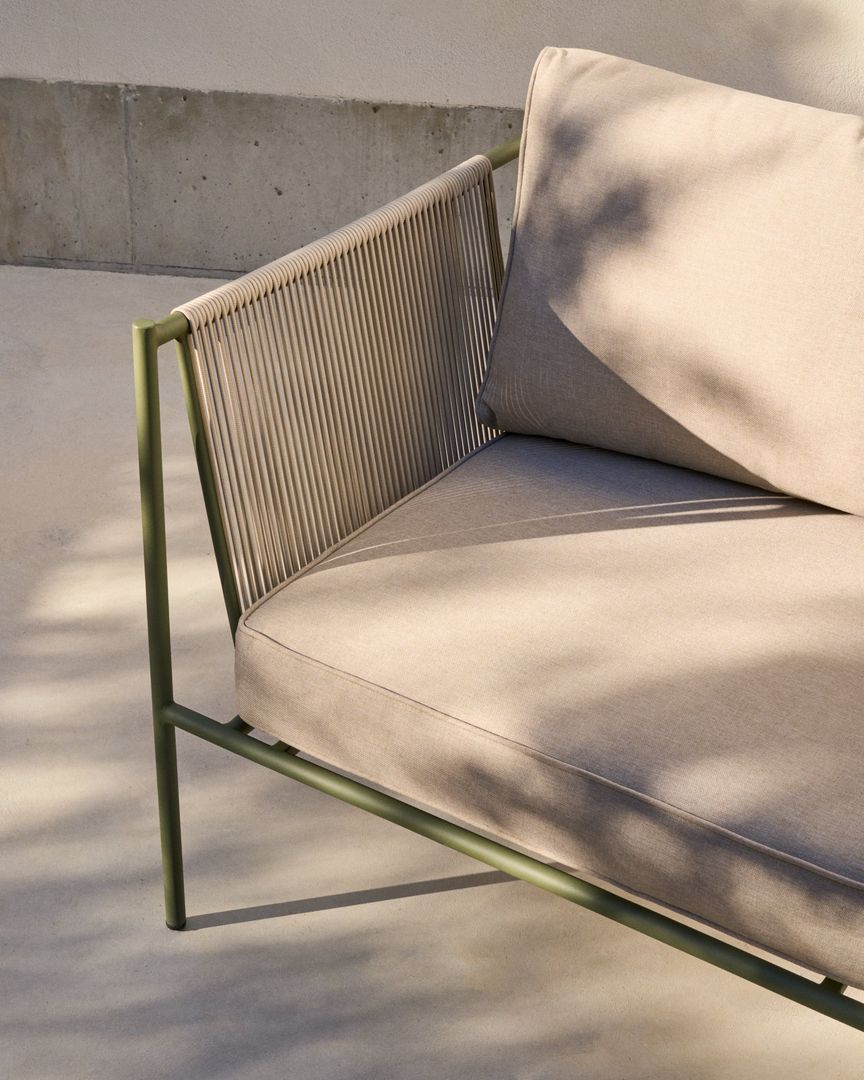 Kave Home   Zivia Outdoor 3-Zitsbank