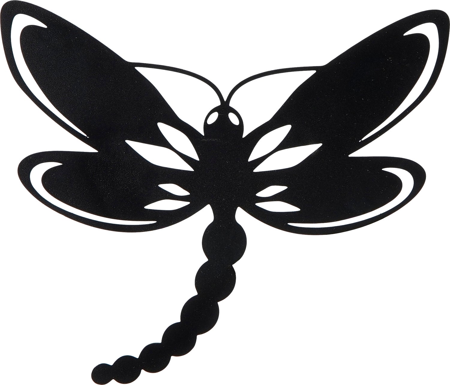 Mica Decorations wanddecoratie vlinder Kirian zwart 36 x 0,5 x 38 cm