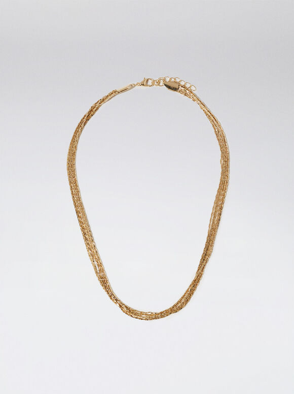 Colar de Corrente Dourada - Dourado