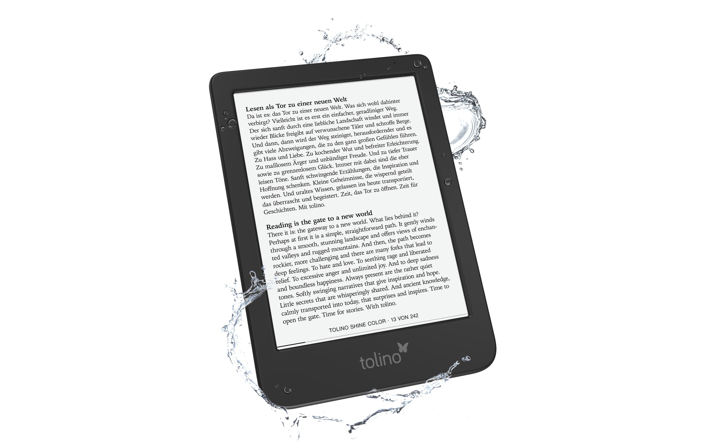 E-Book Reader Tolino shine color<br>6-Zoll-E-Book-Reader mit integrierter Beleuchtung mit smartLight