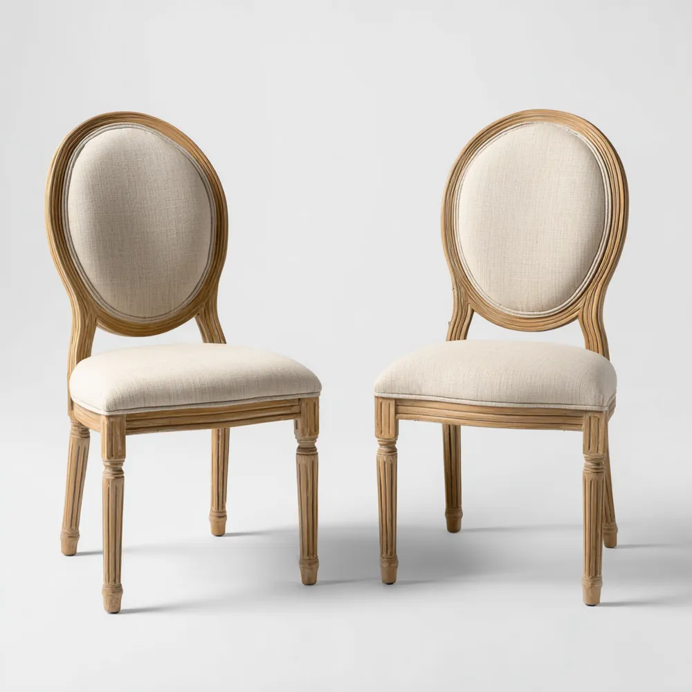 Esszimmerstuhl 45x50x95 cm – Creme – Klassisches Design