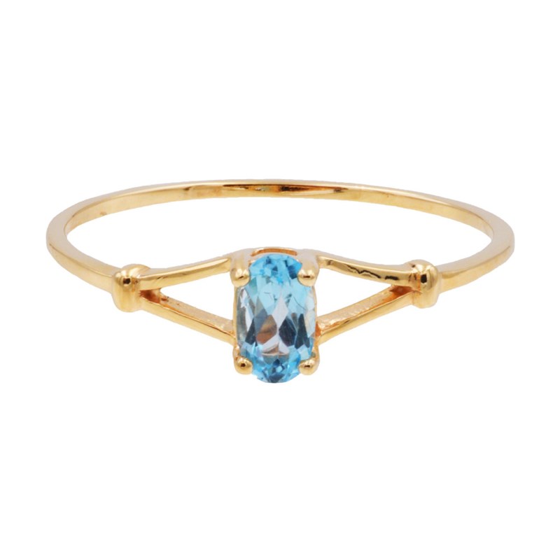 Bague Femme - topaze - Or 18 Carats
