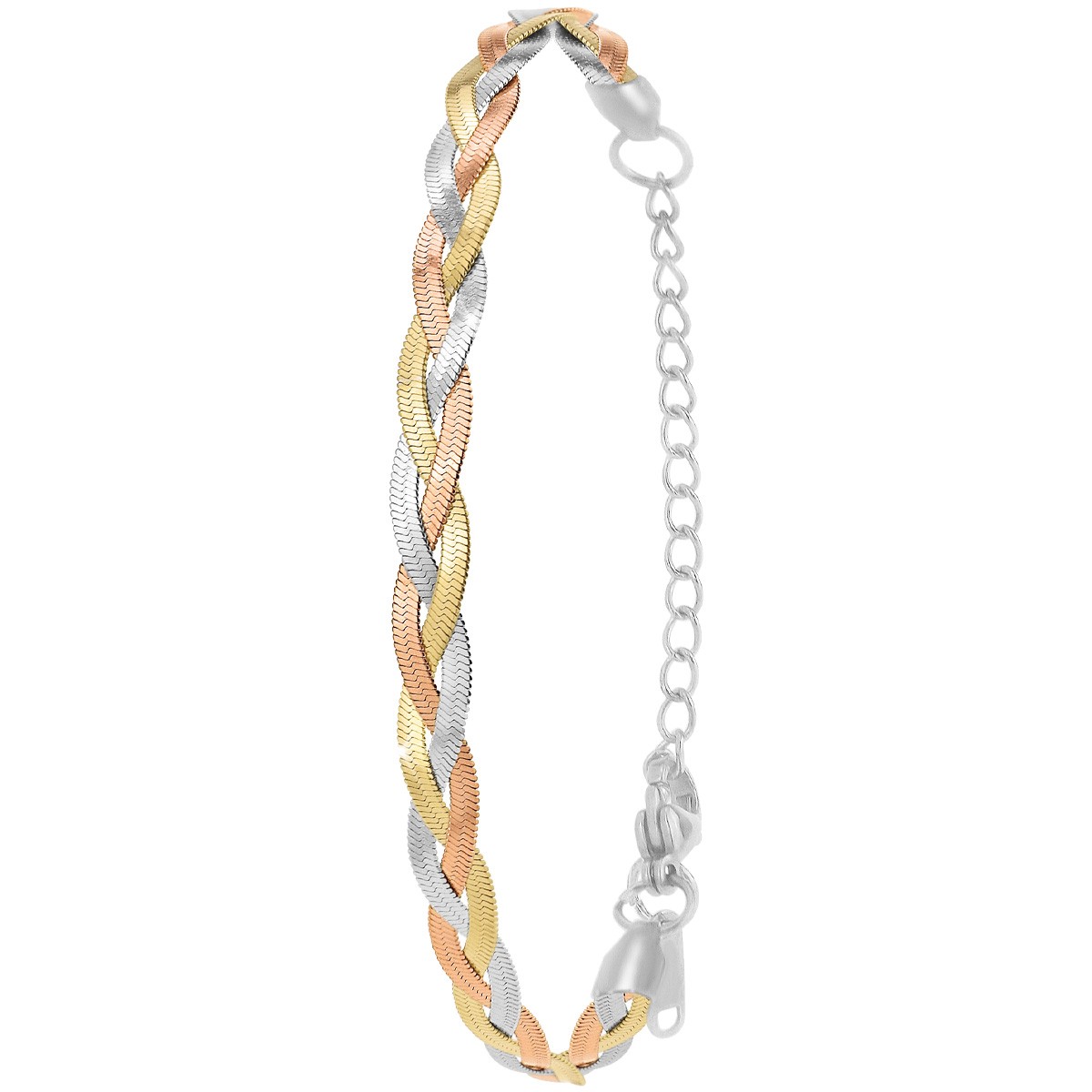 Bracelet - Acier inoxydable doré, argenté & rose