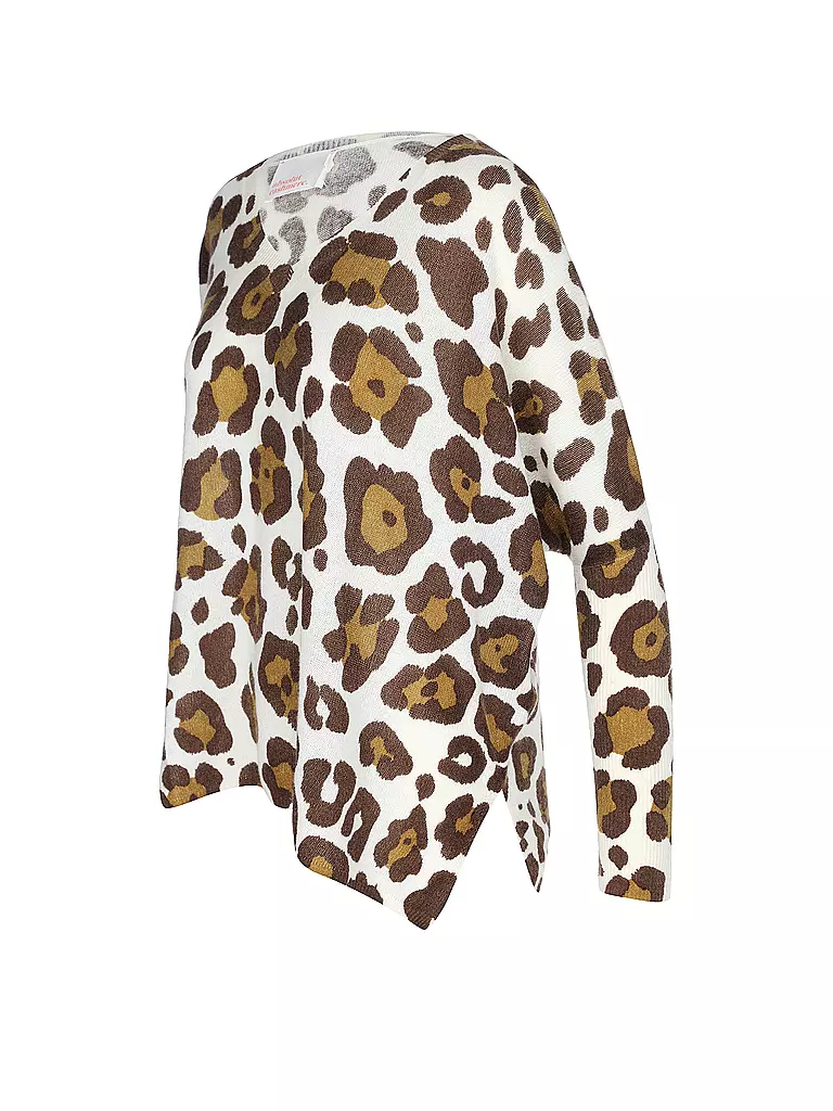 ABSOLUT Kaschmirpullover CAMILLE PRINT camel