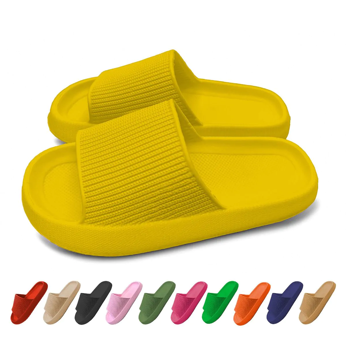 Orthopedische Zomer Badslippers (Geel)