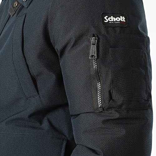 Parka Capuche Fourrure Keyburn Bleu Marine