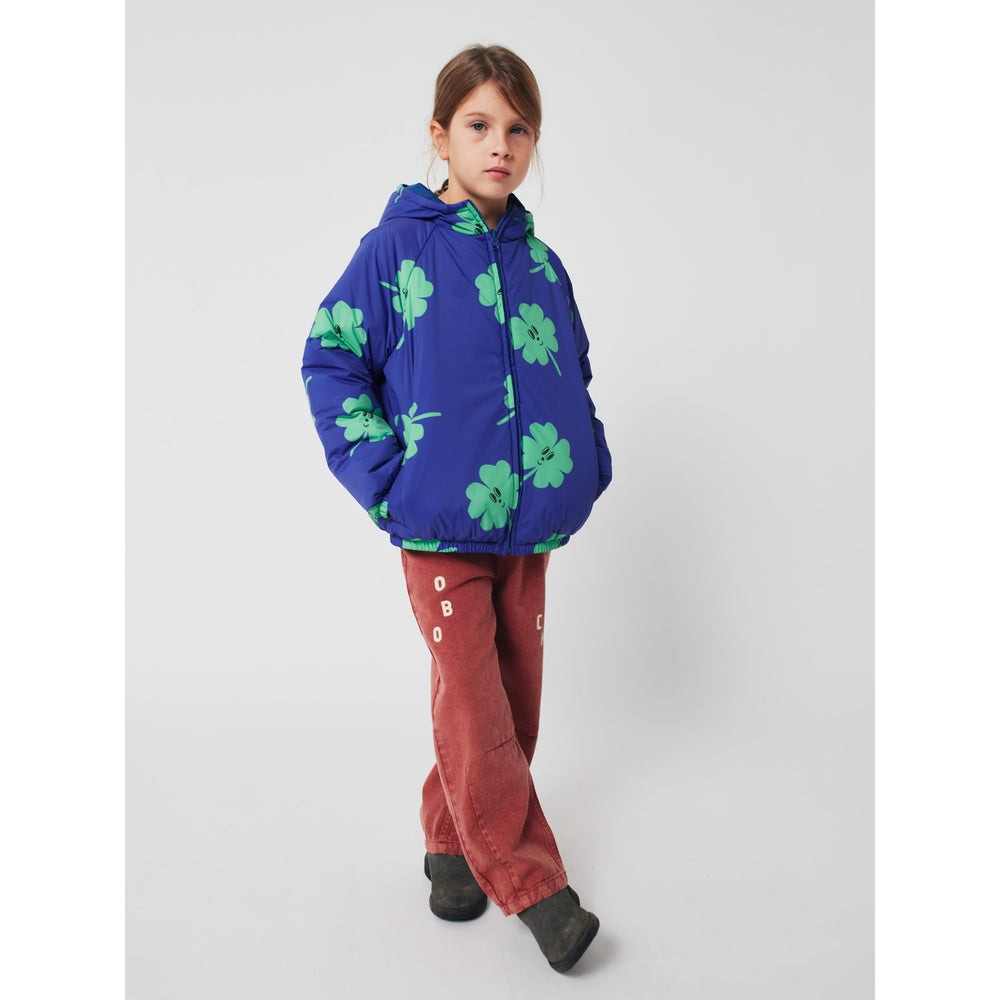 Køb Bobo Choses Purple Lucky Clover All Over Vendbar Anorak
