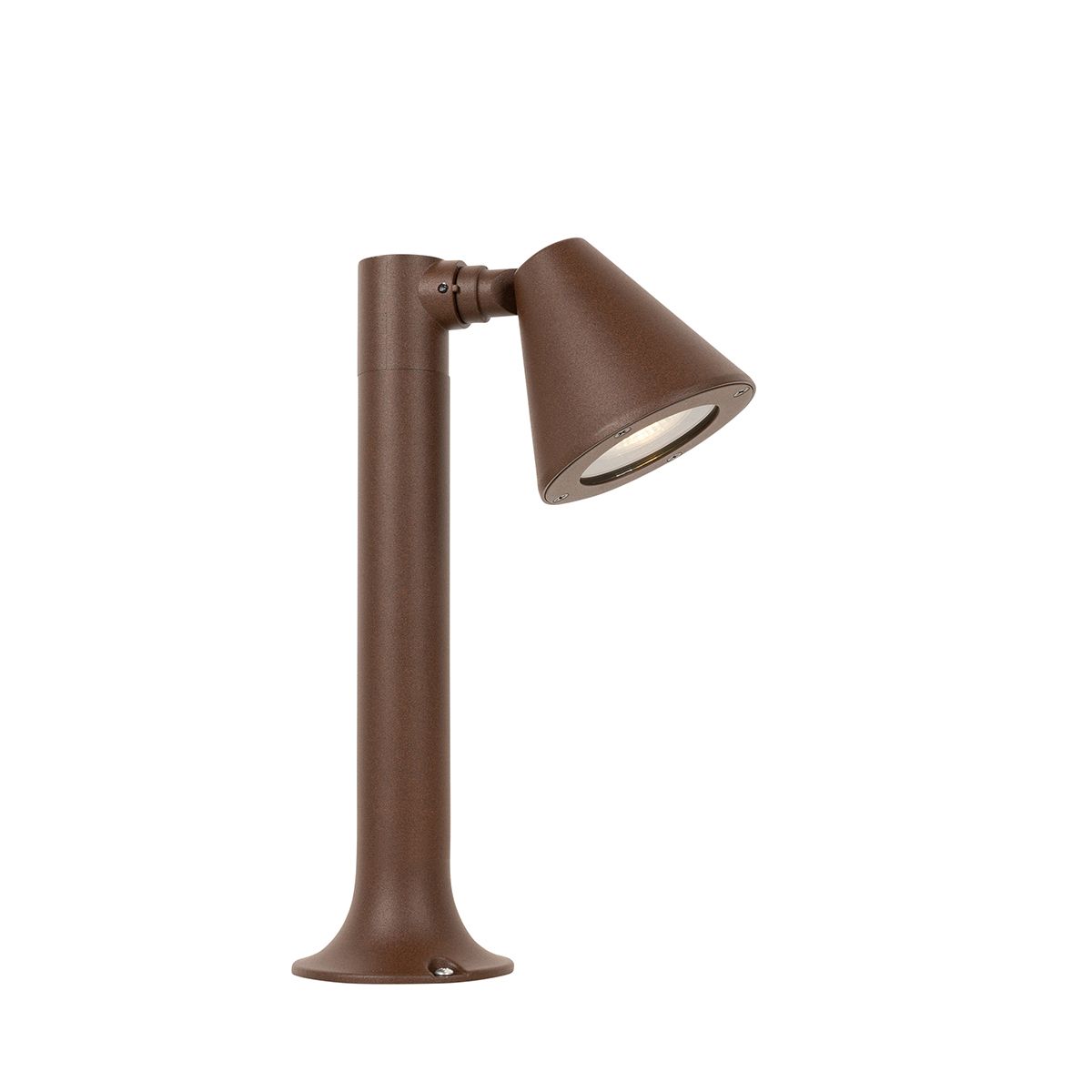 Modern buiten paaltje roestbruin 30 cm IP44 verstelbaar - Ciara