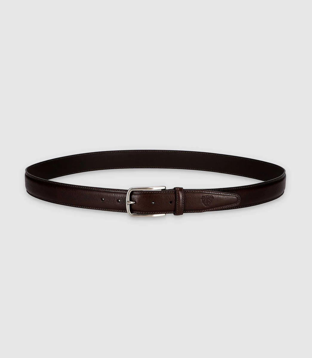 Ceinture 35mm en cuir marron foncé CUI