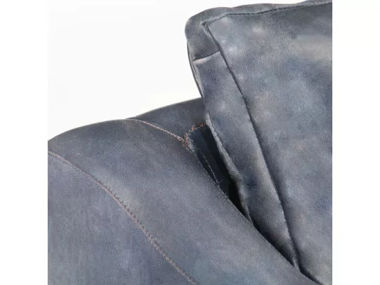 Fauteuil Gris Cuir véritable