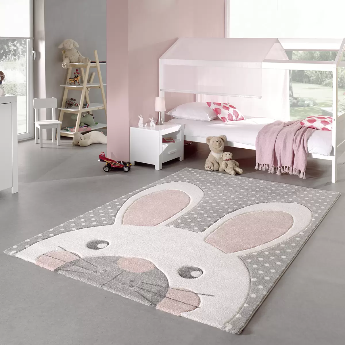 Kinderteppich Diamond Kids SV grau,weiss