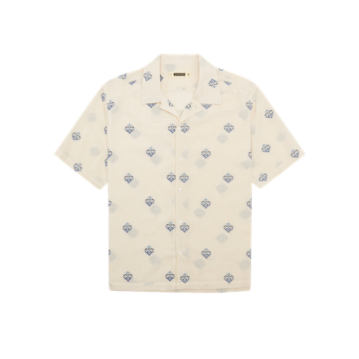 Woodbird Sunny Flower Skjorte, Off White, S