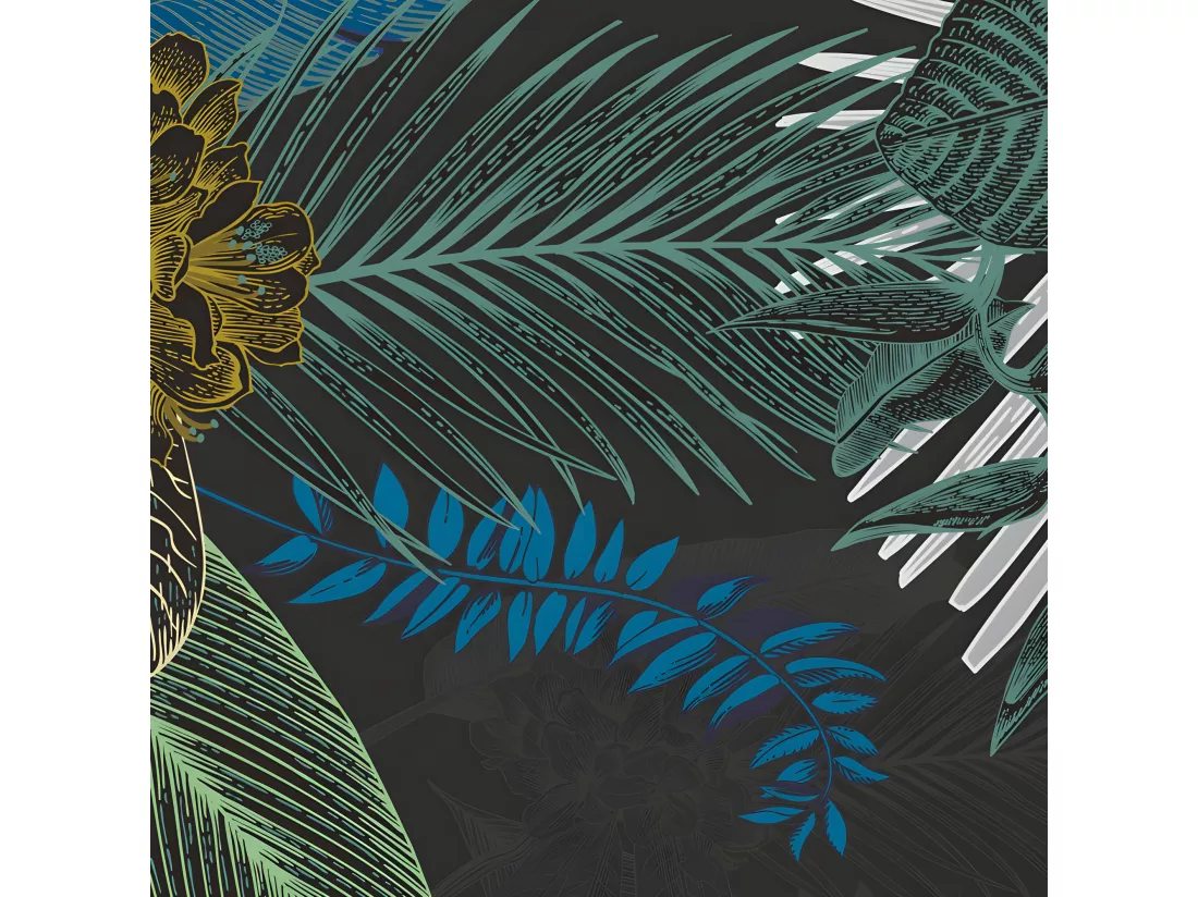 Tapis Vinyle Médium l 50xL120cm - Jungle Douanier Rousseau - Vinyle