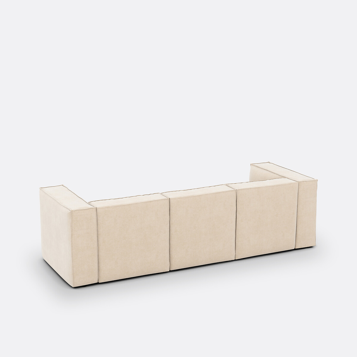 LA REDOUTE INTERIORS<br>Banco modular, 3 zit, roda canelada vintage Seven