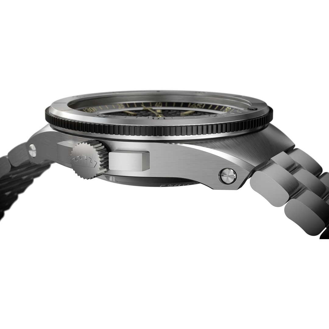 Fortis Marinemaster M-44 Chronometer Black Resin Block Bracelet