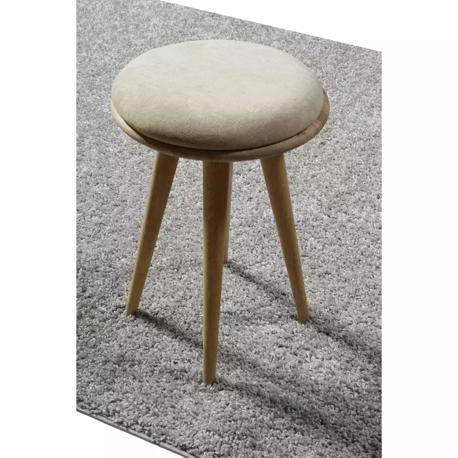 Wecon home basics Hochflorteppich Greta hellgrau