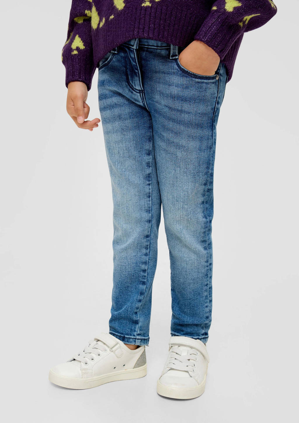 s.Oliver slim fit jeans KATHY blauw