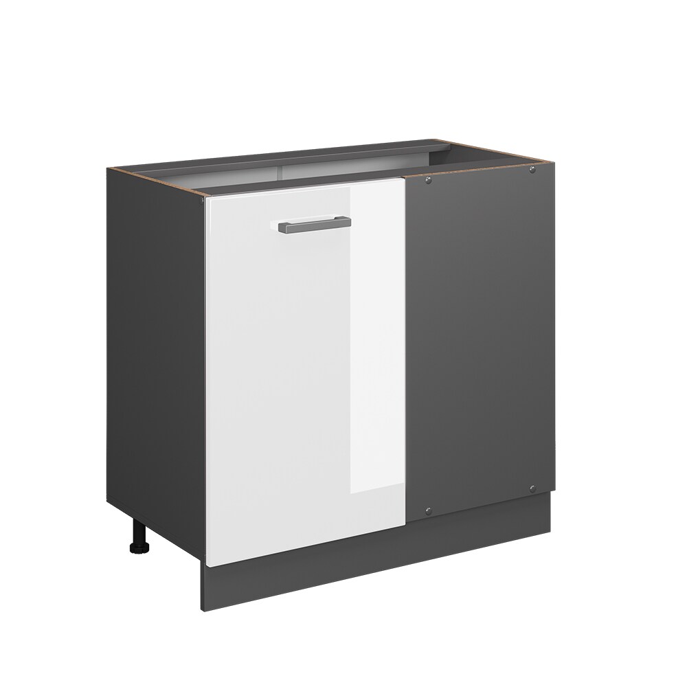 Vicco Eckunterschrank Küchenschrank Küchenzeile R-Line 86 cm Anthrazit Weiß Tür