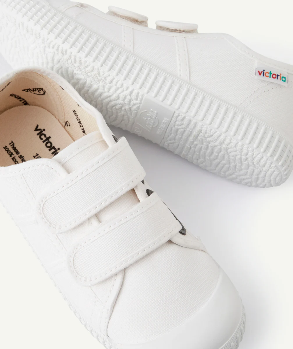 VICTORIABASKETS EN TOILE BLANCHE AVEC DOUBLE SCRATCH