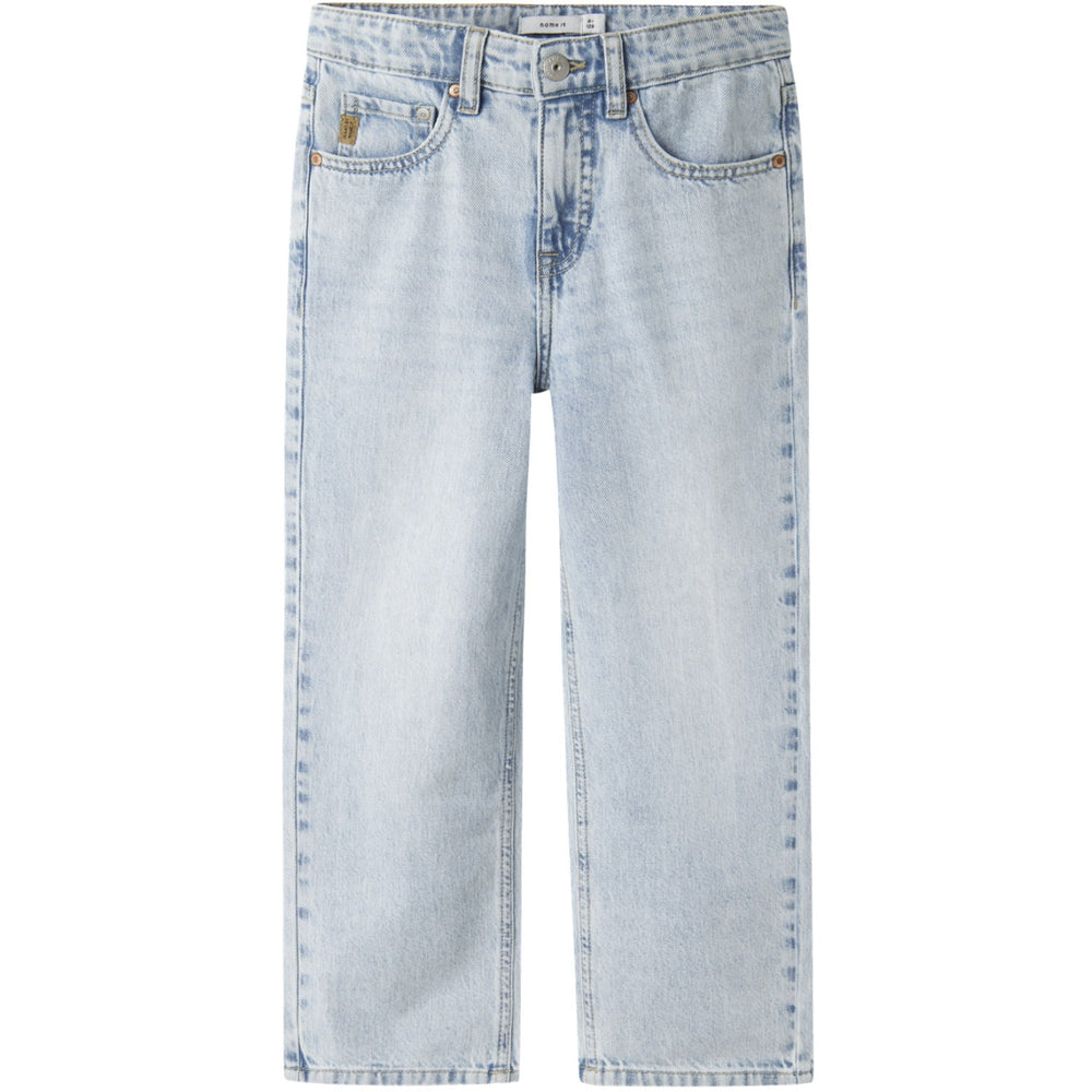 Køb Name It Light Blue Denim Ryan Straight Jeans Noos