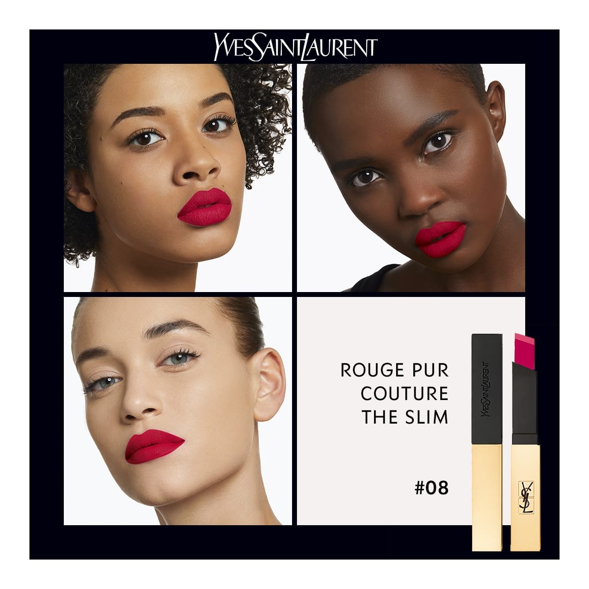 YVES SAINT LAURENT Rouge Pur Couture The Slim Rouge à Lèvres Ultra Mat