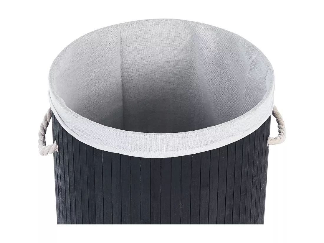 Panier en bamboo noir 60 cm SANNAR