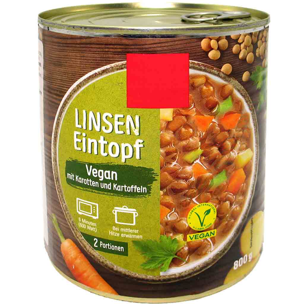 Buss Linsen Eintopf Vegan 800g MHD:6.8.27