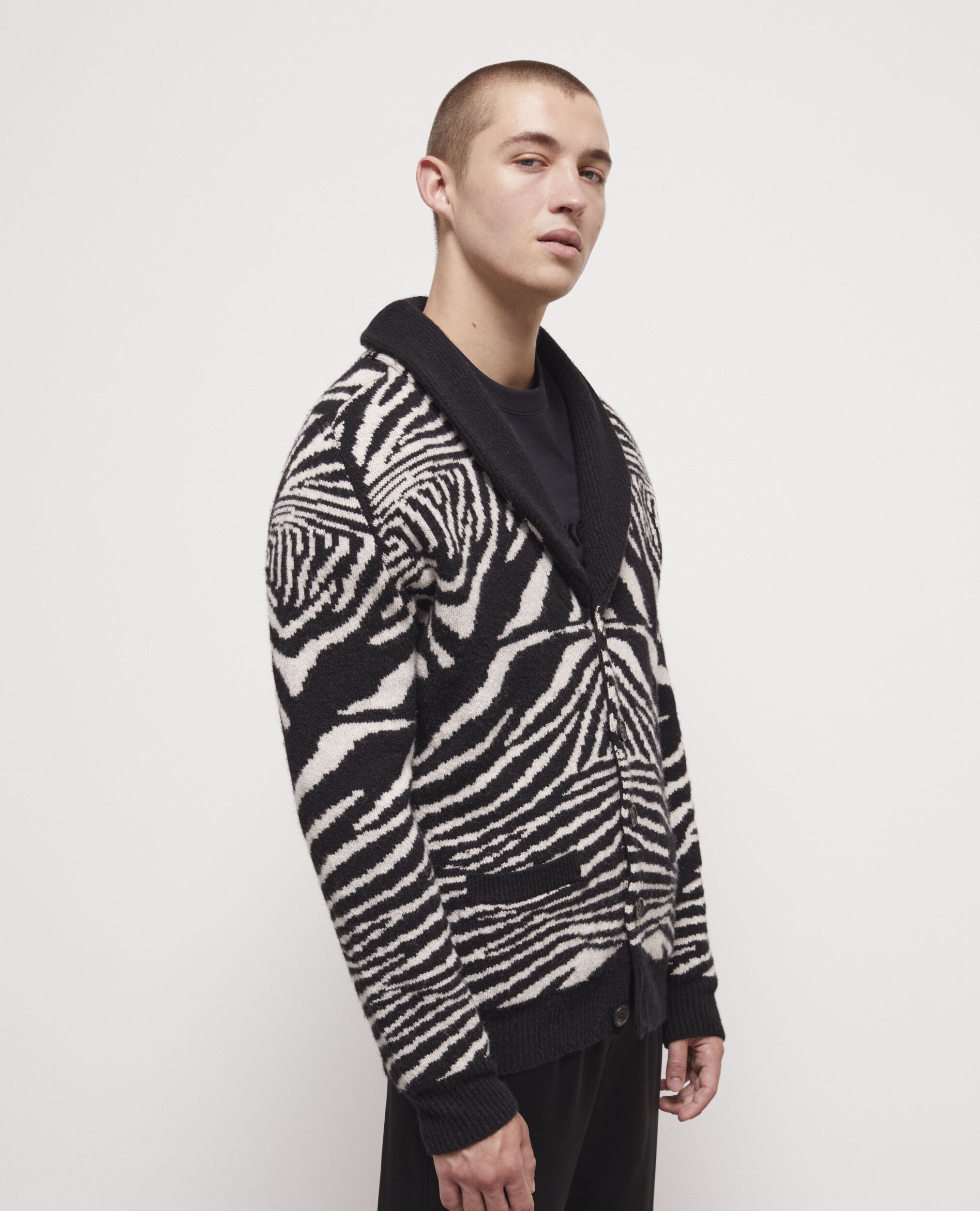 Pull en laine imprimé