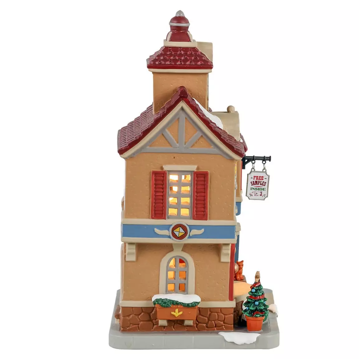 Village de Noël Lemax à piles lumineux Boutique de chocolat