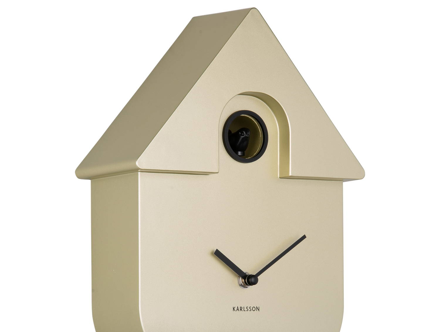 Wall clock Modern Cuckoo ABS metallic gold
