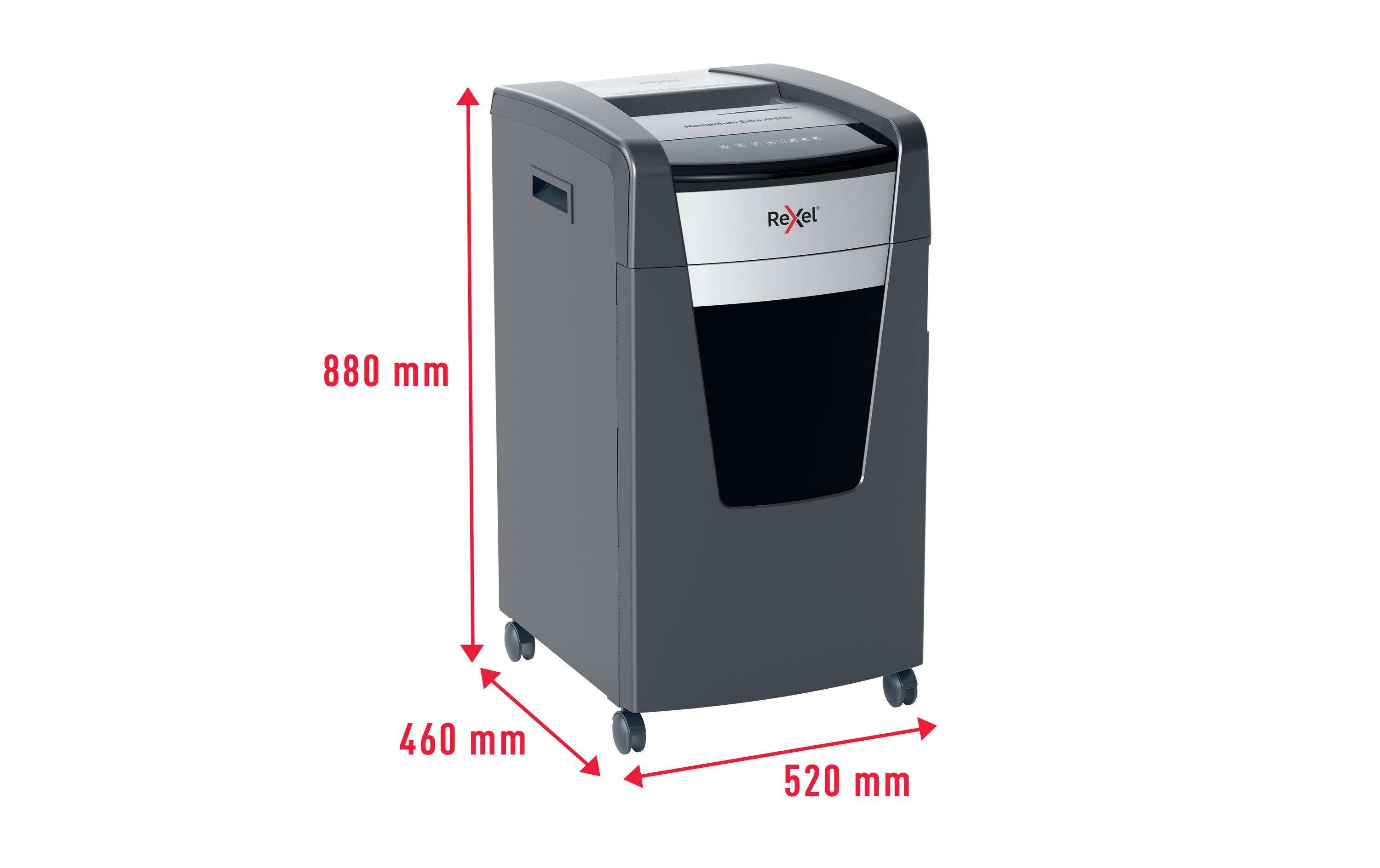 Aktenvernichter Momentum Extra XP516+ P-5, 16 Seiten<br>Manueller Aktenvernichter für die sichere und schnelle Vernichtung vertraulicher Unterlagen