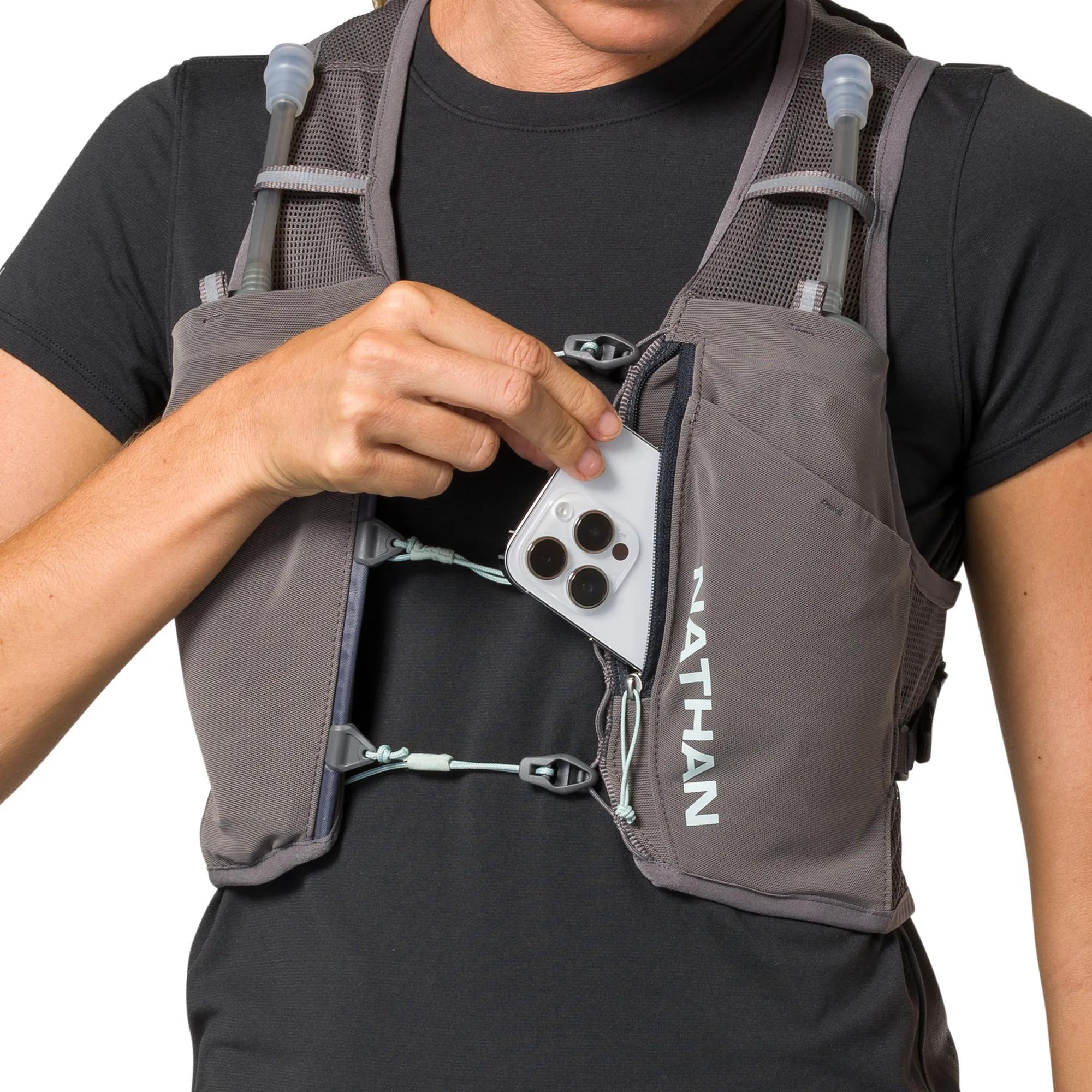 Nathan Wm'S Pinnacle Breeze 4l Charcoal/surf Spray