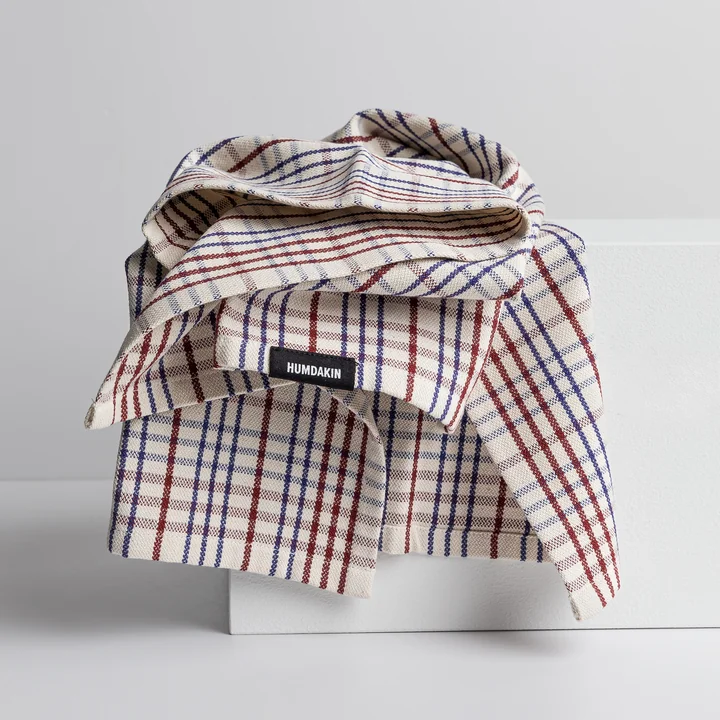Humdakin - Geschirrtuch Organic Cotton, 45 x 70 cm, checkered race (2er-Set)