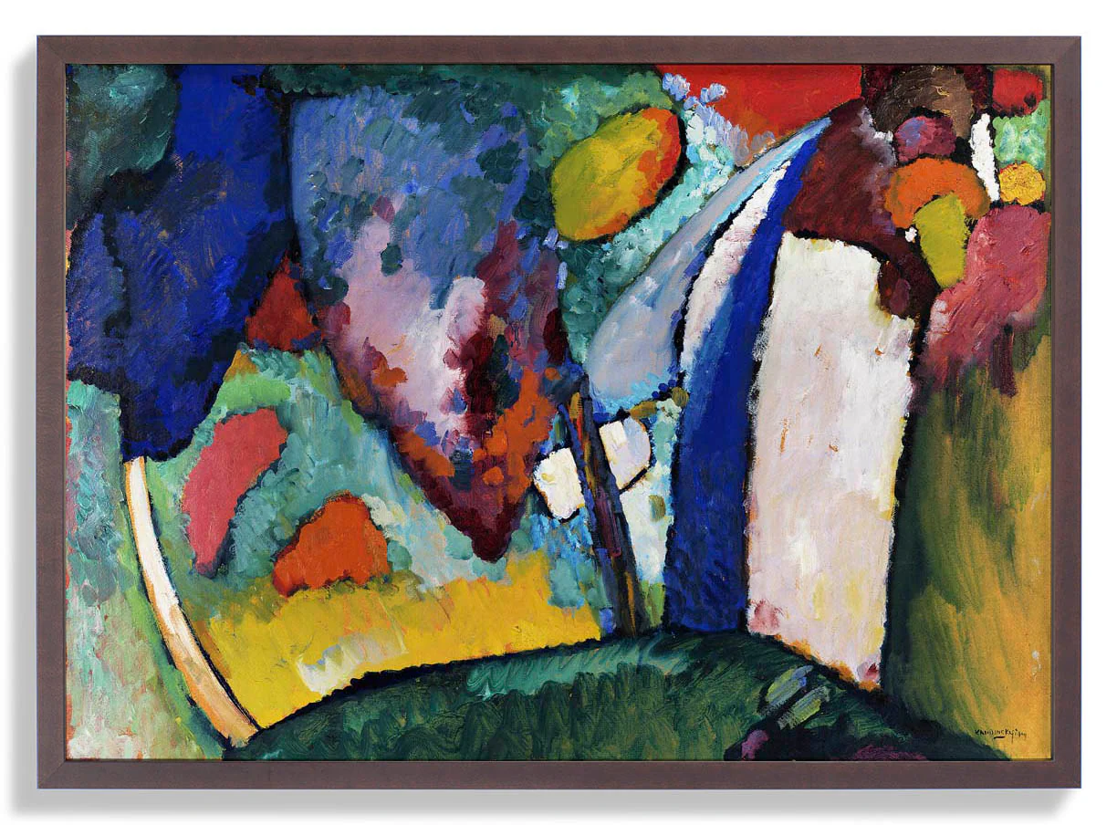 Der Wasserfall von Wassily Kandinsky