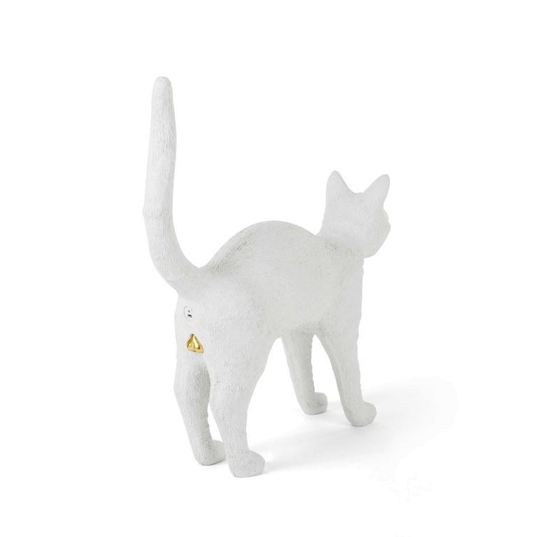 Seletti Jobby The Cat tafellamp LED oplaadbaar wit