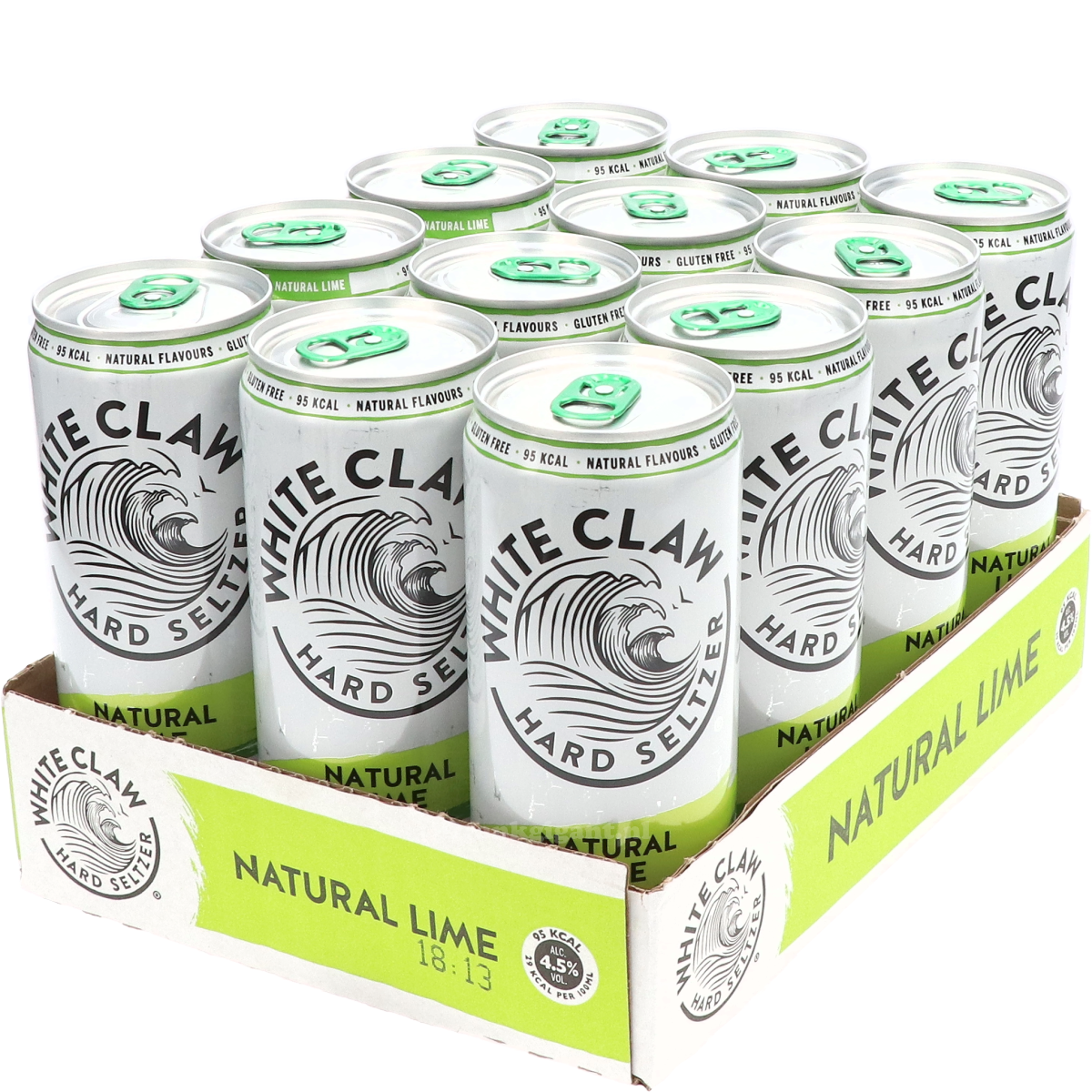 White Claw Natural Lime Hard Seltzer (Tray 12x33cl) 396 cl
