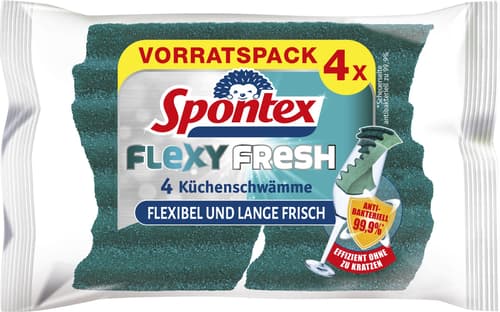 Spontex Flexy Fresh x4, 4er Pack - Biozidprodukt -