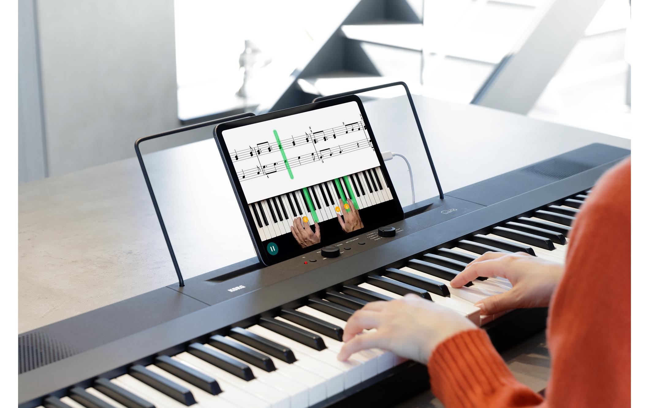 E-Piano Liano – Schwarz<br>Digitalpiano in schlankem Design für Anfänger