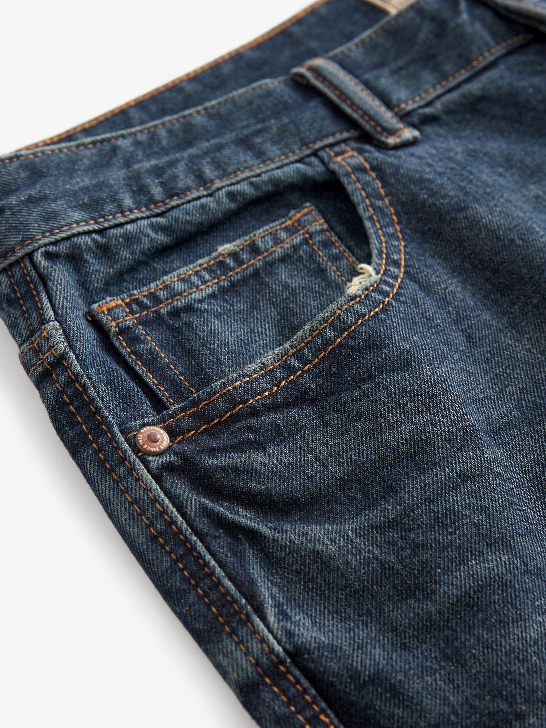 Blauwe tint - 100% katoenen authentic jeans