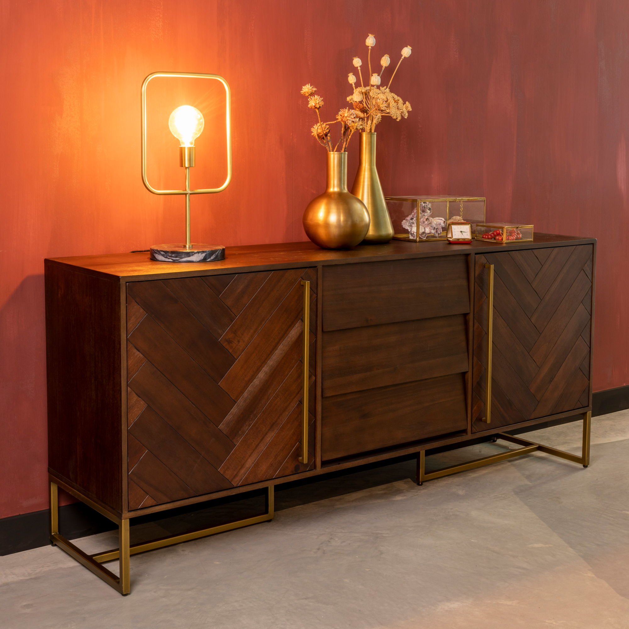 Dressoir Class Hoog Bruin