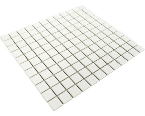 Keramisch mozaïek 30 x 32,8 cm wit glanzend