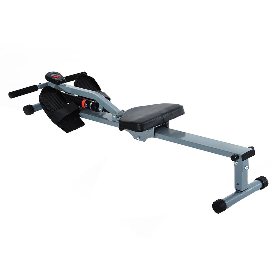 HOMCOM Ruderzugmaschine mit LCD Display grau, schwarz
